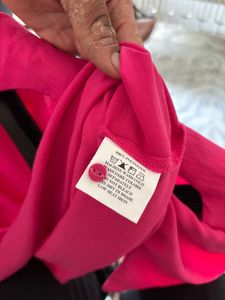 Bright Pink Casual Top