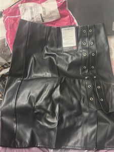 Revolte Faux Leather Skirt