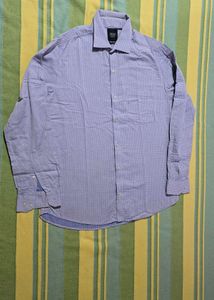 Men's Blue Checkered Casual Shirt