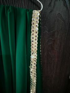 Elegant Green Mirror Work dupatta