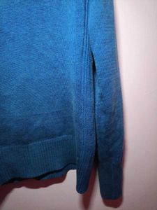 Blue Turtleneck Sweater