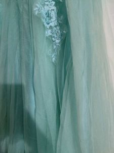 Beautiful Teal Embellished Gown