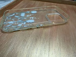 Floral Clear Phone Case for iPhone 16 pro
