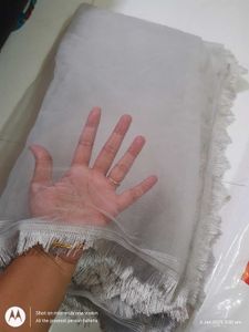 Grey Net Dupatta