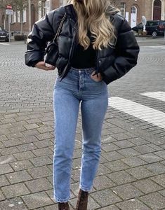 Black Puffer Coat (never worn) from Europe