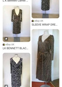 Floral Print Silk Wrap Dress