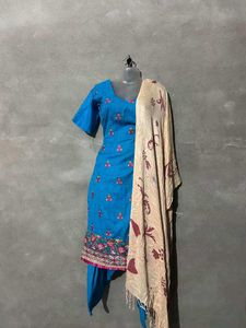 Blue Wedding Suit With free Kurta