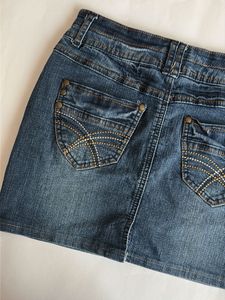 y2k Classic Blue Denim Mini Skirt