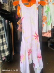 Floral Print Ruffle Dress