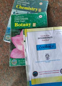 Intermediate First Year Botany, Zoology, chemistry