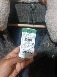 unisex Grey Corduroy Jacket