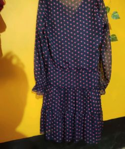 Polka Dot Ruffle 👗 Dress