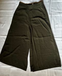 Olive Green Wide Leg Pants