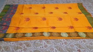 Yellow Floral Saree