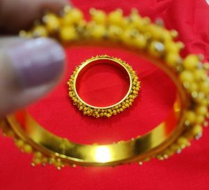 Yellow Beaded Bangles💫