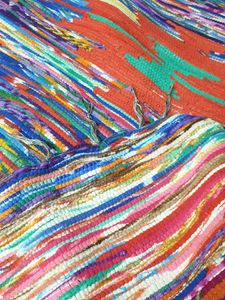 Vibrant Boho Rag Rug