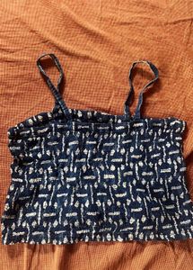 Smocked Crop Top