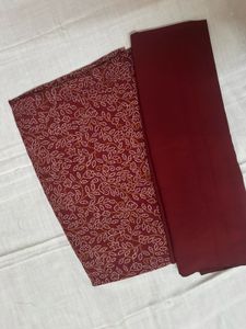 Maroon Fabric - Kurta/Suit Material