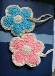 Handmade 🌸 crochet pouch bagcharm