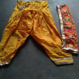 Yellow Embroidered Kurta Set with Dupatta