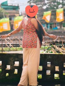 Paisley Print Kurta with Tassel Detail