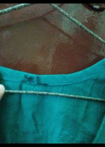 Light Purple Kurta and sea blue colour
