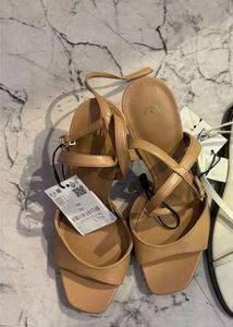 ZARA Strappy Block Heels