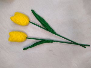 Crochet Tulip 🌷 with Freebie
