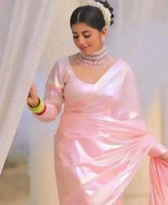 🌈🌈 rainbow Pink Saree