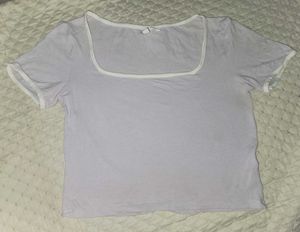 Pastel Square Neck T-Shirt