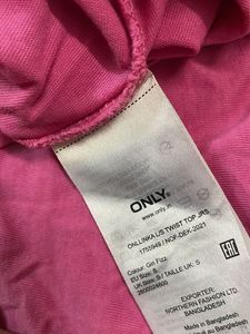 Only Pink Cropped Twist Top