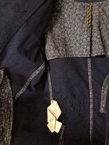 Stylish Blue Double-Breasted Jacket