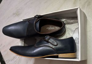 Da Eloquio Leather Monk Strap Shoes