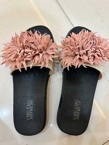 Charming Pink Flower Slides