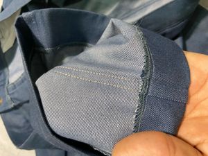 Men's Blue Pleated Casual Pants