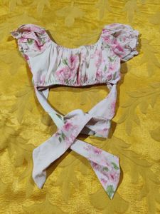Floral Back Design Top!
