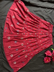 Boho Tiered Floral Maxi Skirt