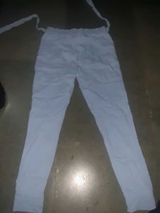 Lightweight White Ethnic Pants
