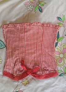 Red &amp; White Gingham Blouse