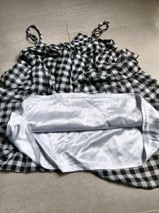 Gingham Tiered Top