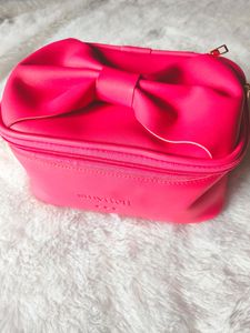 Makeup Organiser BOW BAG (hot pink)