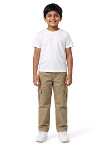 Kids Olive Brown or Khaki Cargo Pants