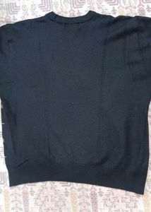 Mens Black Sweater Round Neck