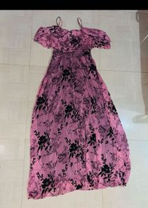 Stunning Purple Floral Maxi Dress