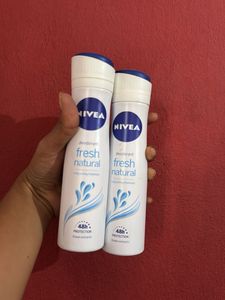 NIVEA Fresh Natural Deodorant Spray x2