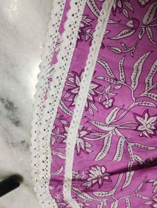 Elegant Purple Anarkali Kurta Set(33-36 size)