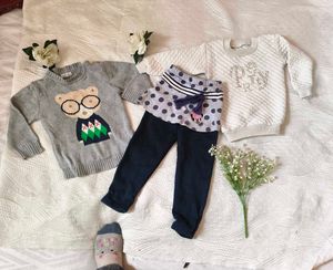 Combo Of Beautiful Woolen Top With Pent