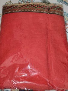 Red Embroidered Saree