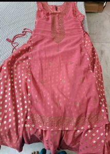 Pink Mirror Work gown.