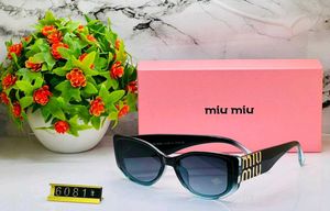 Miu Mi Black Cat-Eye Sunglasses